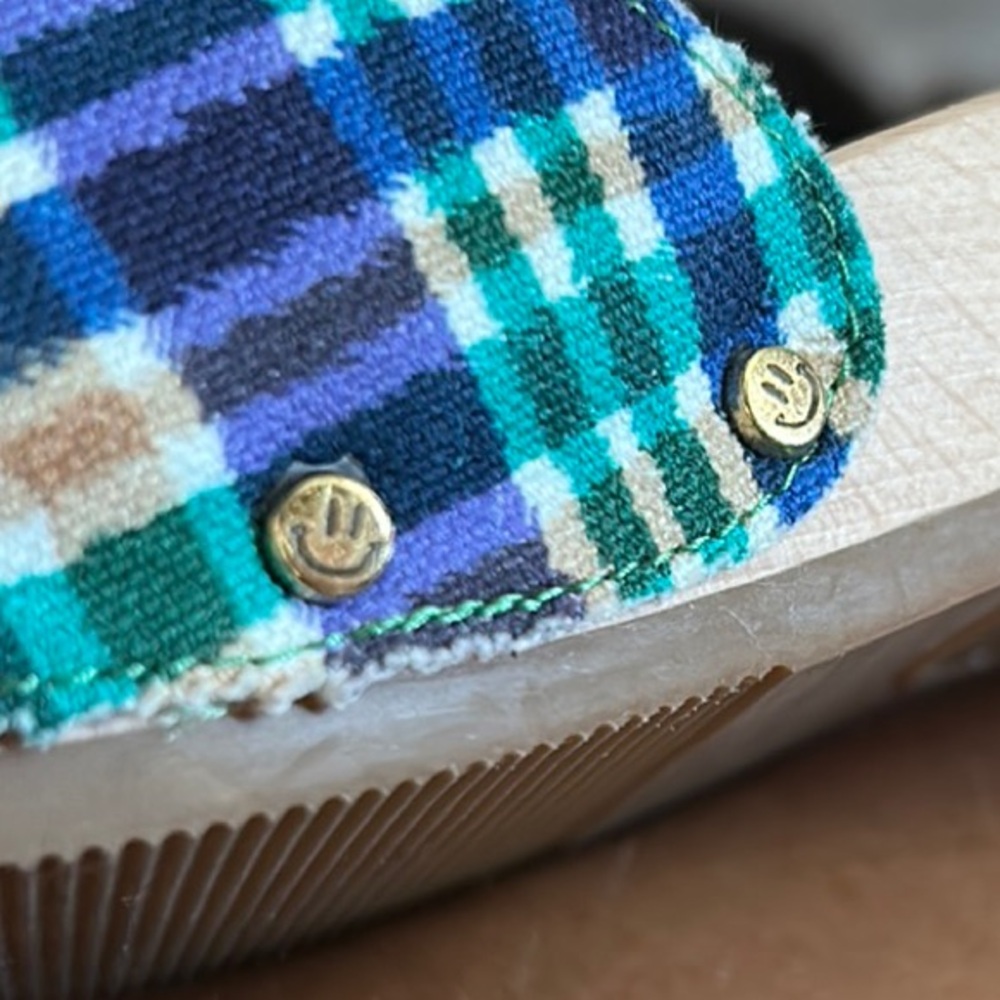 GANNI x Dr. Scholl's Plaid Sandals with Wooden Sole NWOB - Picture 9 of 9